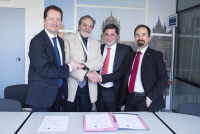 Signature du protocole d'accord entre ETSI et Shift2Rail, 14 mai 2019, Siège de l'UIC, Paris