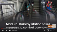[INDIA] Madurai Railway Station takes measures to combat coronavirus