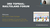 3ème forum Toprail "RailtoLand" 26 october 2021 : Chemin de fer et tourisme : une perspective culturelle
