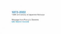 Voeux de F. Davenne à l'occasion du 150ème anniversaire des chemins de fer du Japon